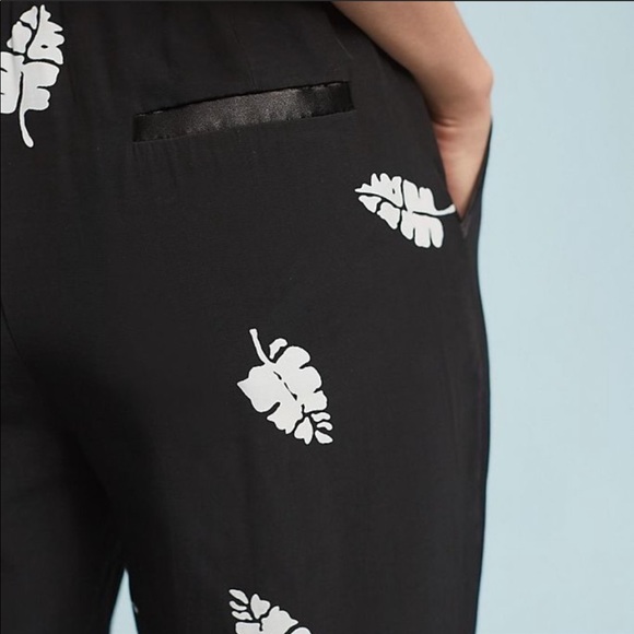 NWT. Anthropologie x Capulet leaf Print trousers - Picture 6 of 9
